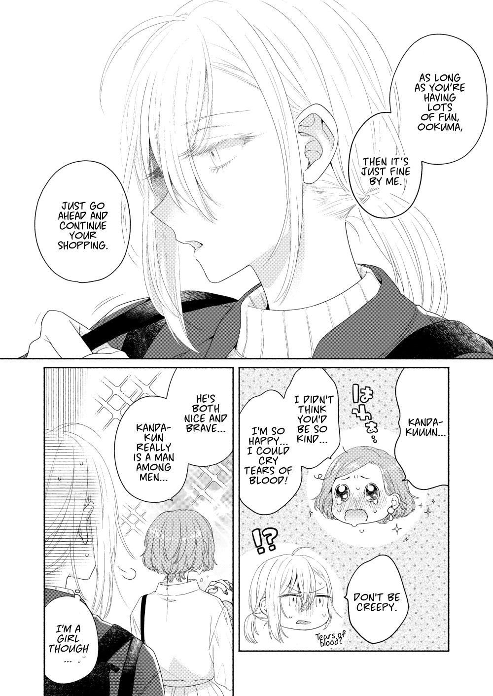 Handsome Girl and Sheltered Girl Chapter 4 page 8 - Chapter 4