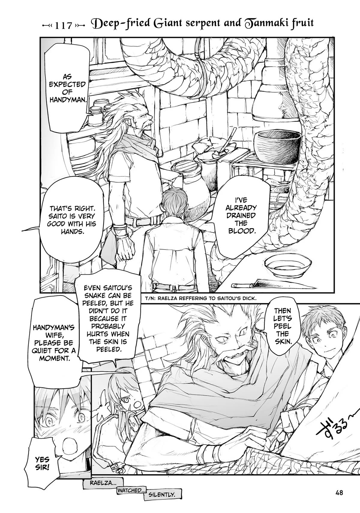 Handyman Saitou In Another World Chapter 117 page 2 - Chapter 117: Deep-fried Giant Serpent and Tanmaki Fruit