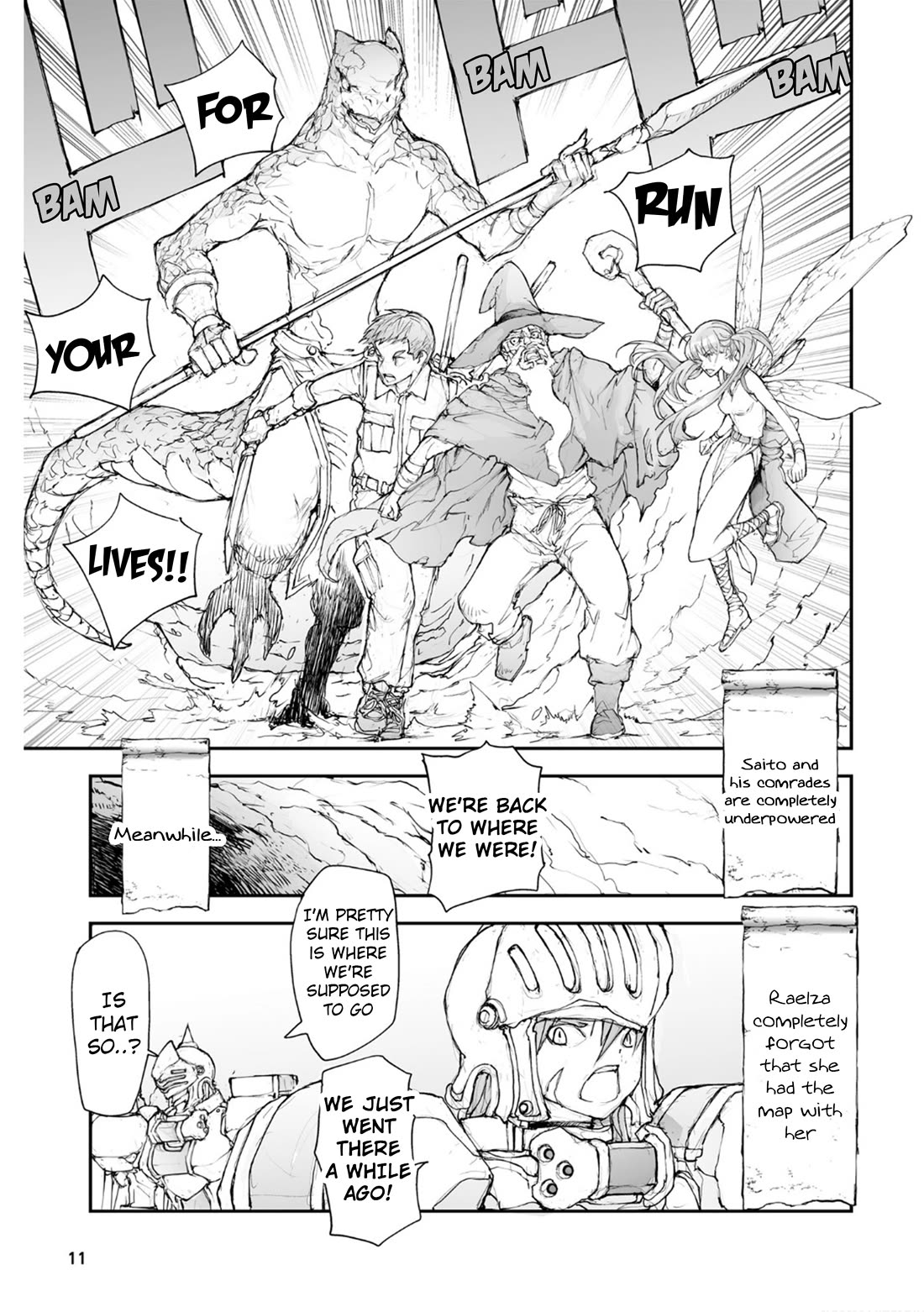 Handyman Saitou In Another World Chapter 136 page 13 - Chapter 136: Hide from the Monsters!