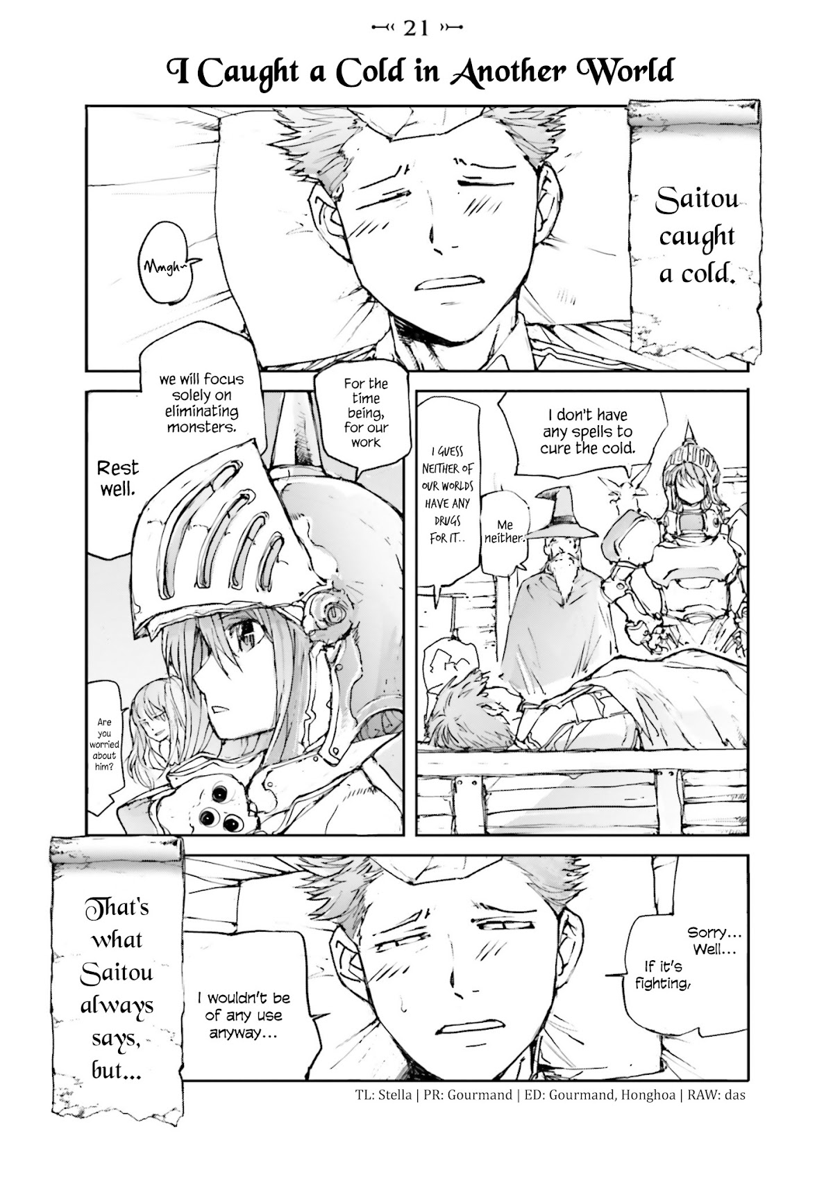 Handyman Saitou In Another World Chapter 21 page 1 - Chapter 21: I Caught a Cold in Another World