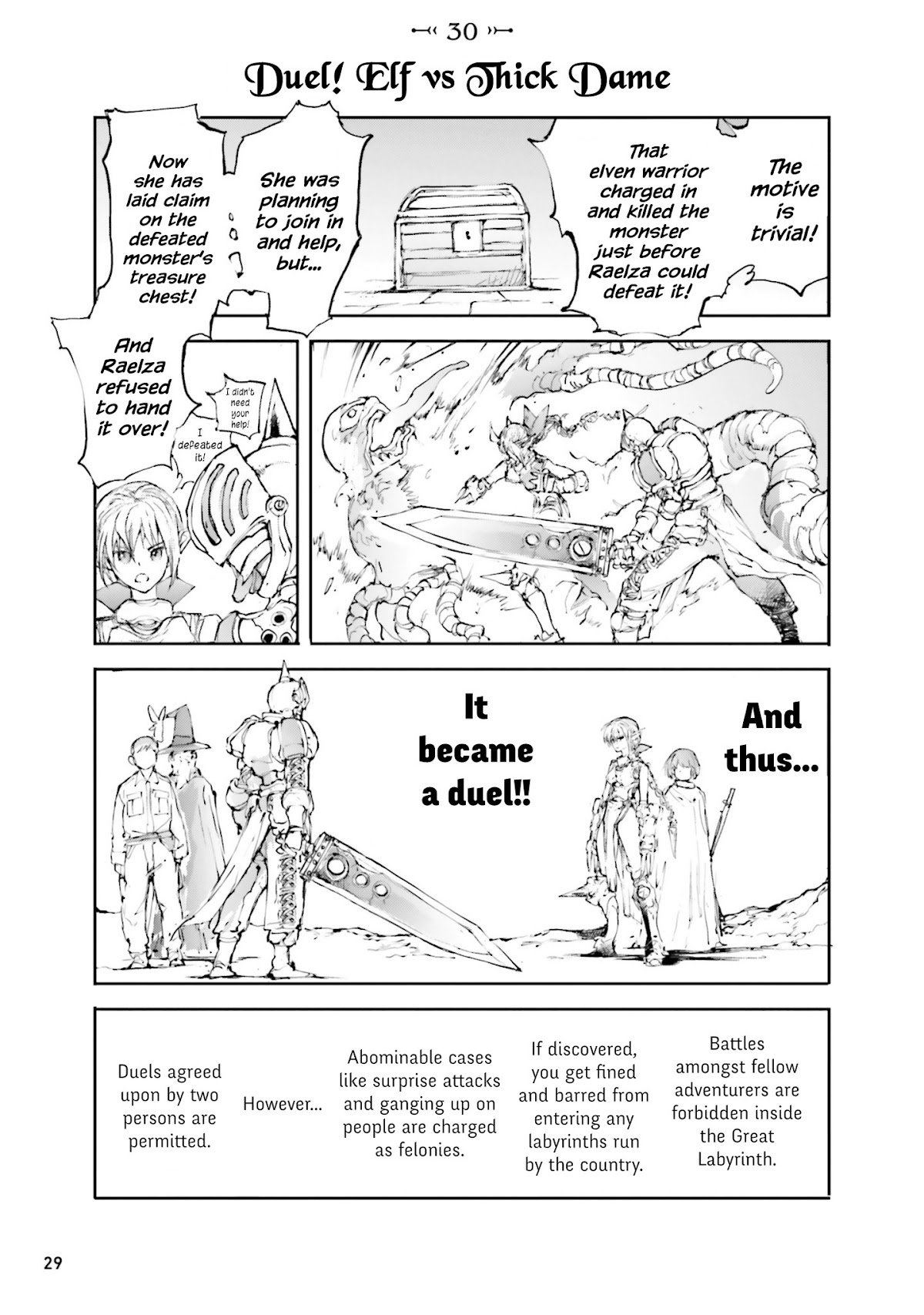 Handyman Saitou In Another World Chapter 30 page 1 - Chapter 30: Duel! Elf vs Thick Dame