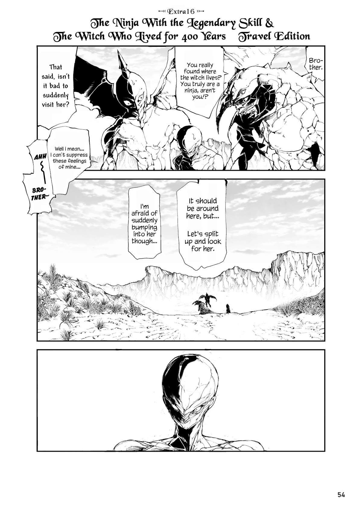 Handyman Saitou In Another World Chapter 33.5 page 1 - Chapter 33.5: The Ninja With the Legendary Skill & The Witch Who Lived for 400 Years Travel Edition