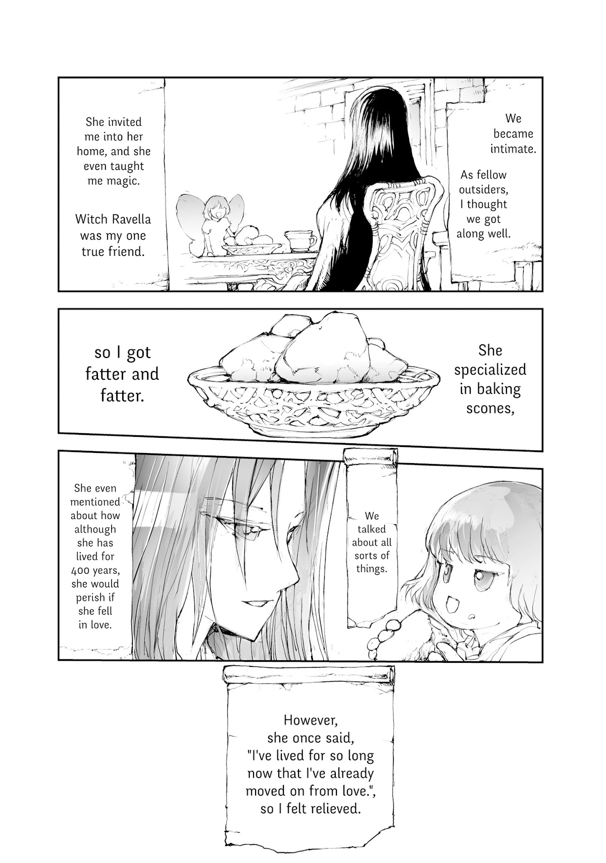 Handyman Saitou In Another World Chapter 36.5 page 3 - Chapter 36.5: The Witch Who Lived for 400 Years & The Black-Winged Fairy