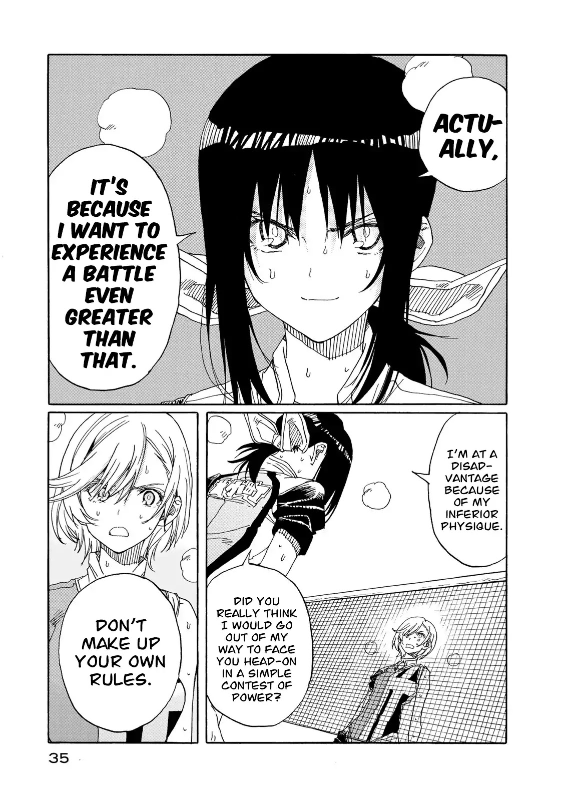 Hanebado! Chapter 75 page 36 - Chapter 75: A Battle Even Greater