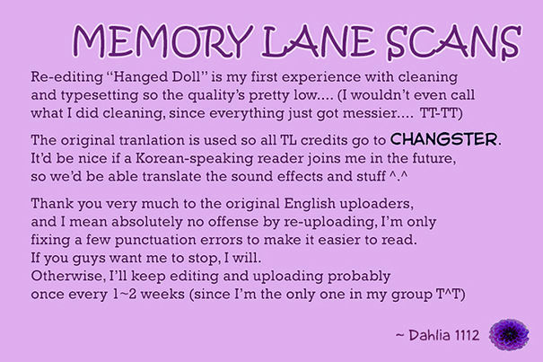Hanged Doll Chapter 1.1 page 1 - Chapter 1.1 : Prologue
