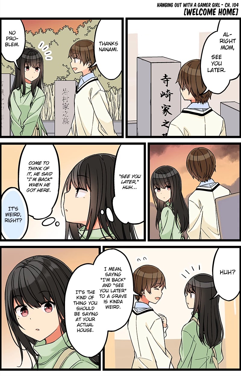 Hanging Out With a Gamer Girl Chapter 104 page 1 - Chapter 104: Welcome Home