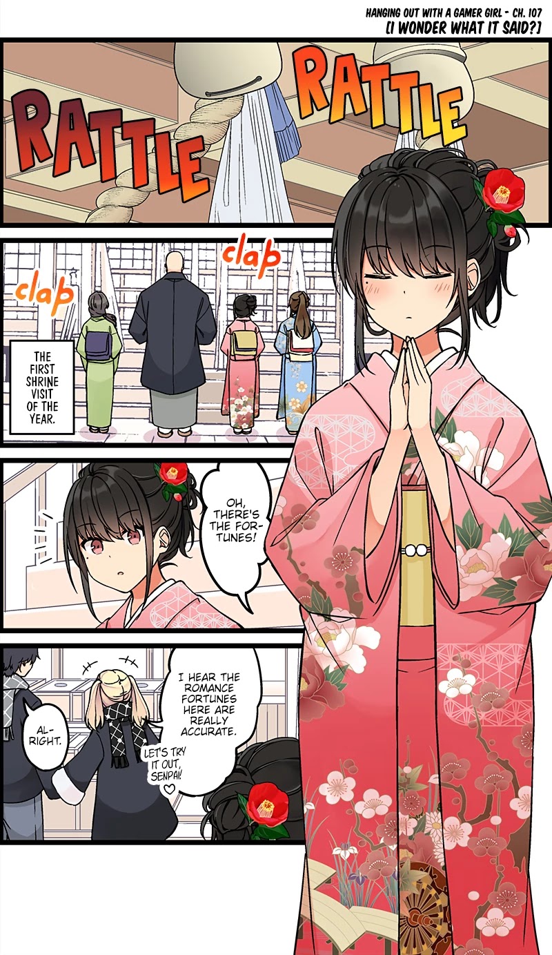 Hanging Out With a Gamer Girl Chapter 107 page 1 - Chapter 107: I Wonder What It Said?