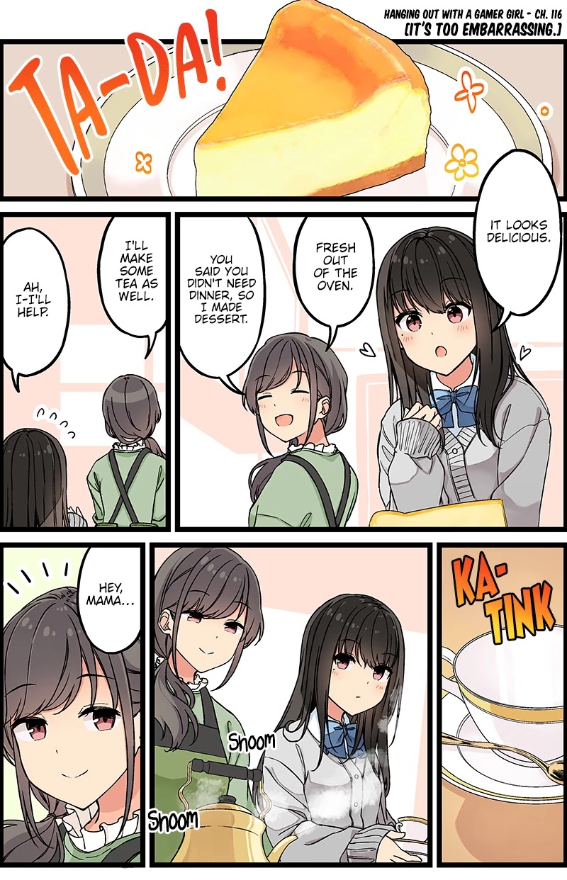 Hanging Out With a Gamer Girl Chapter 116 page 1 - Chapter 116: It's Too Embarrassing.