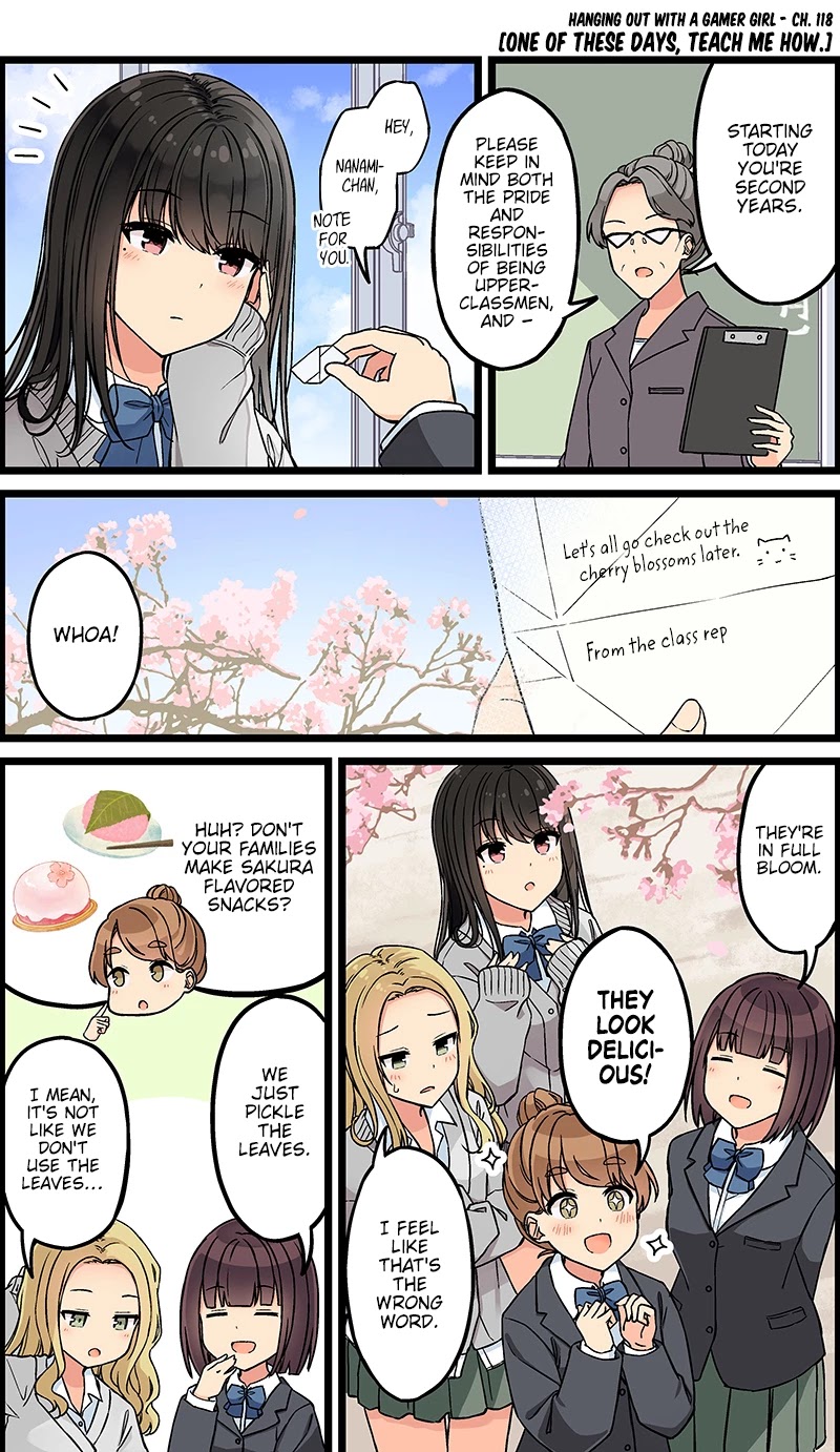 Hanging Out With a Gamer Girl Chapter 118 page 1 - Chapter 118: One of These Days, Teach Me How.