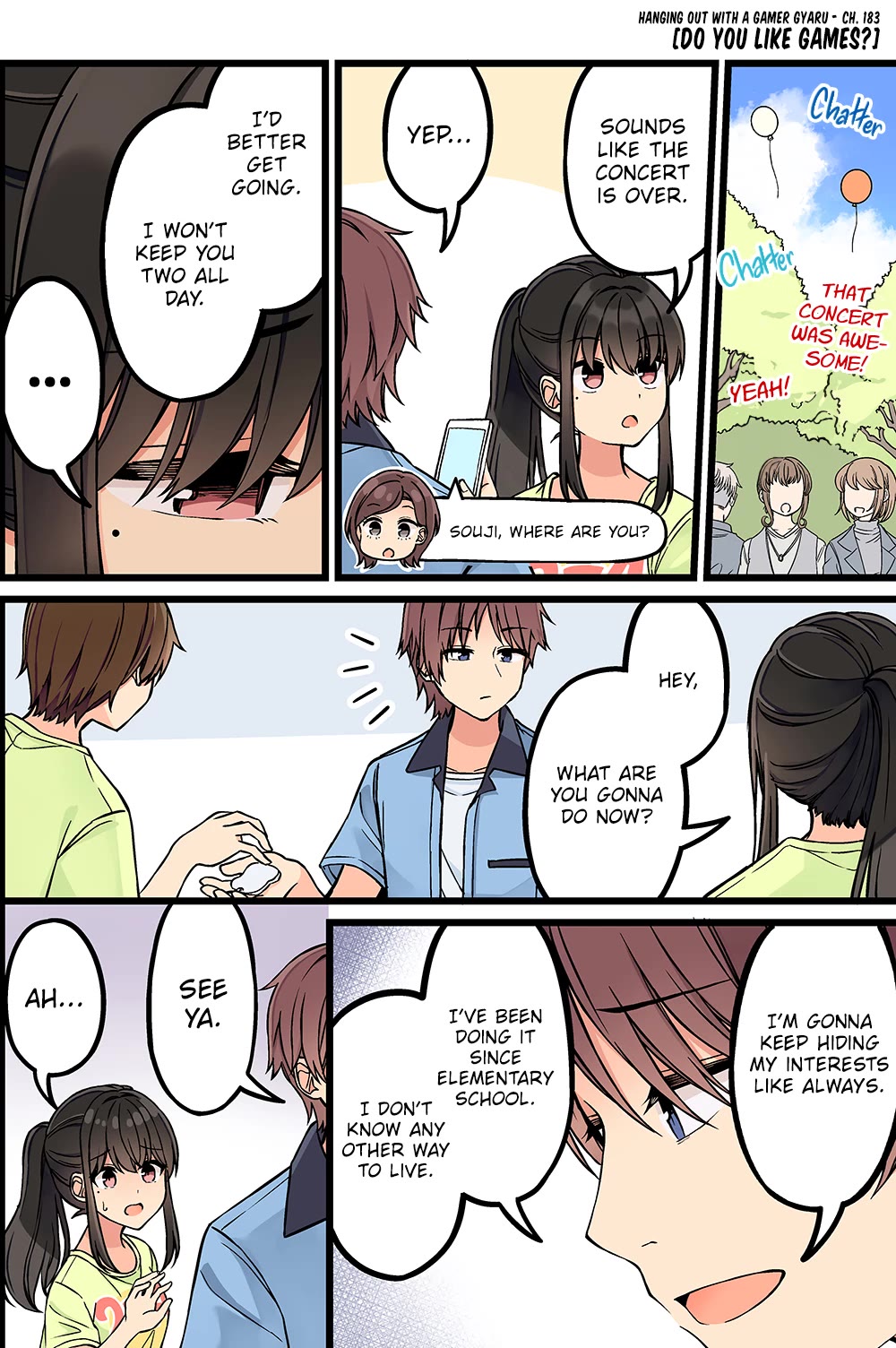 Hanging Out With a Gamer Girl Chapter 183 page 1 - Chapter 183: Do You Like Games?