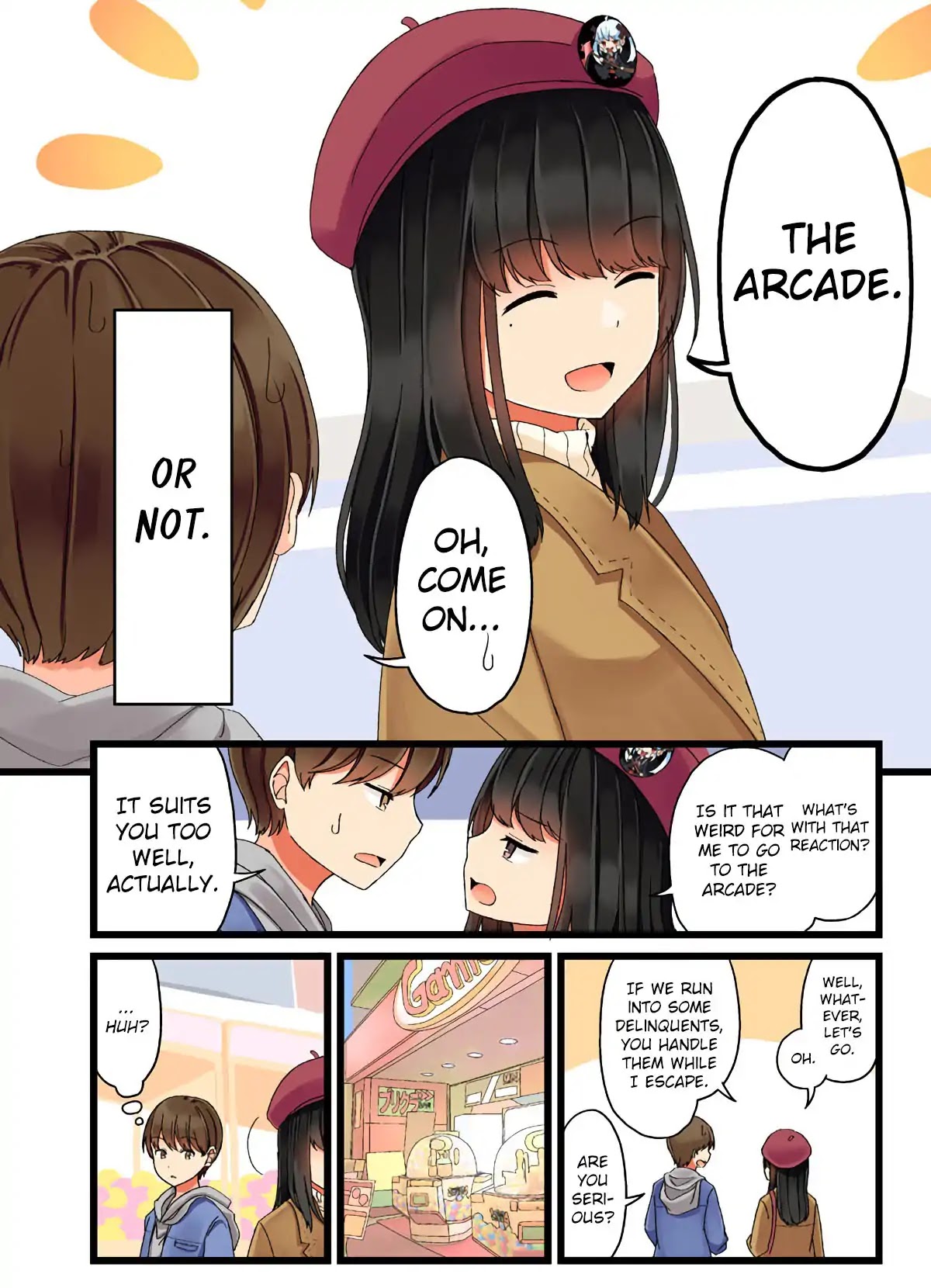 Hanging Out With a Gamer Girl Chapter 2 page 2 - Chapter 2: I Go To The Arcade With My Gamer Friend (1)