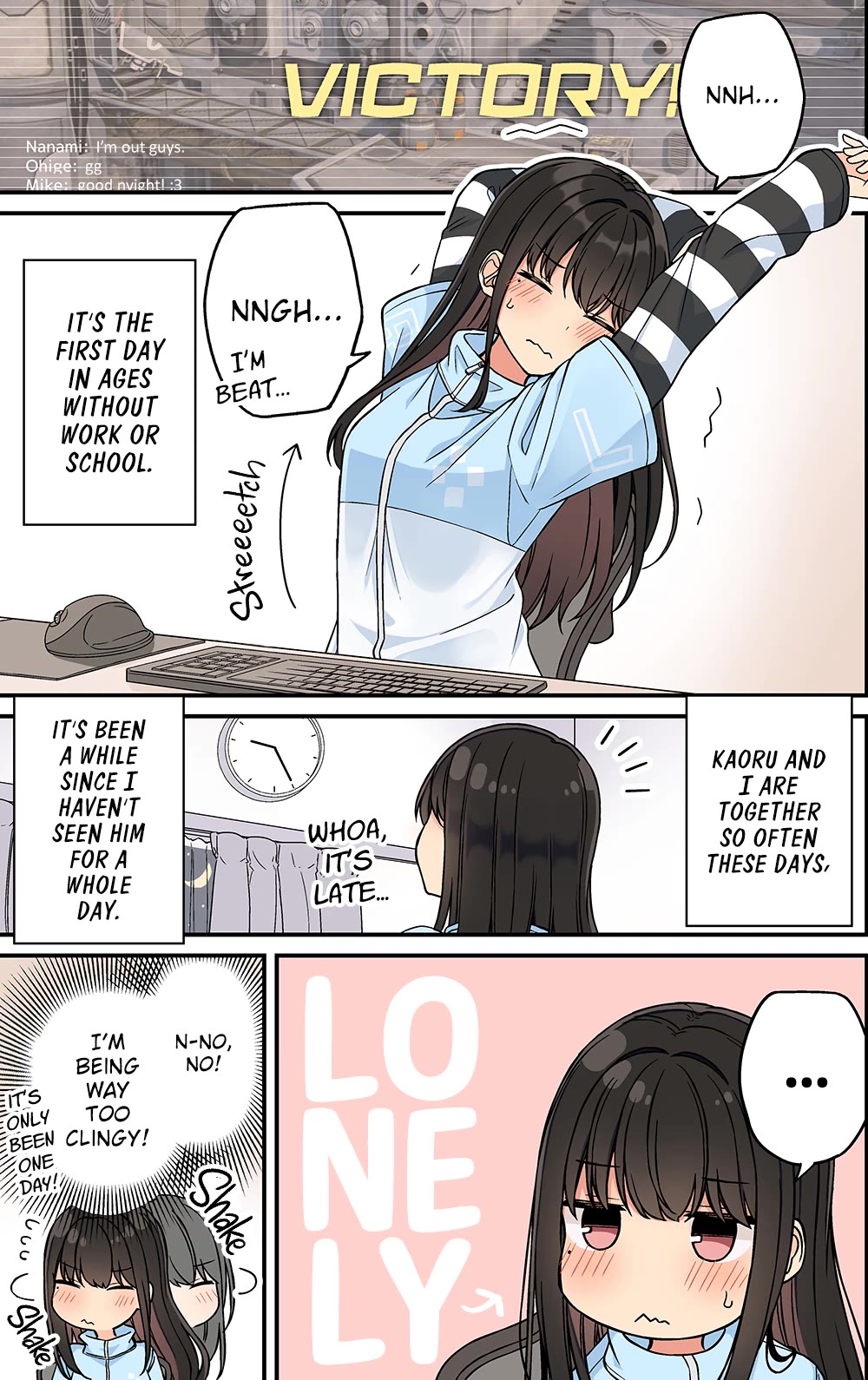 Hanging Out With a Gamer Girl Chapter 202 page 1 - Chapter 202: I Just Wanted To Hear Your Voice