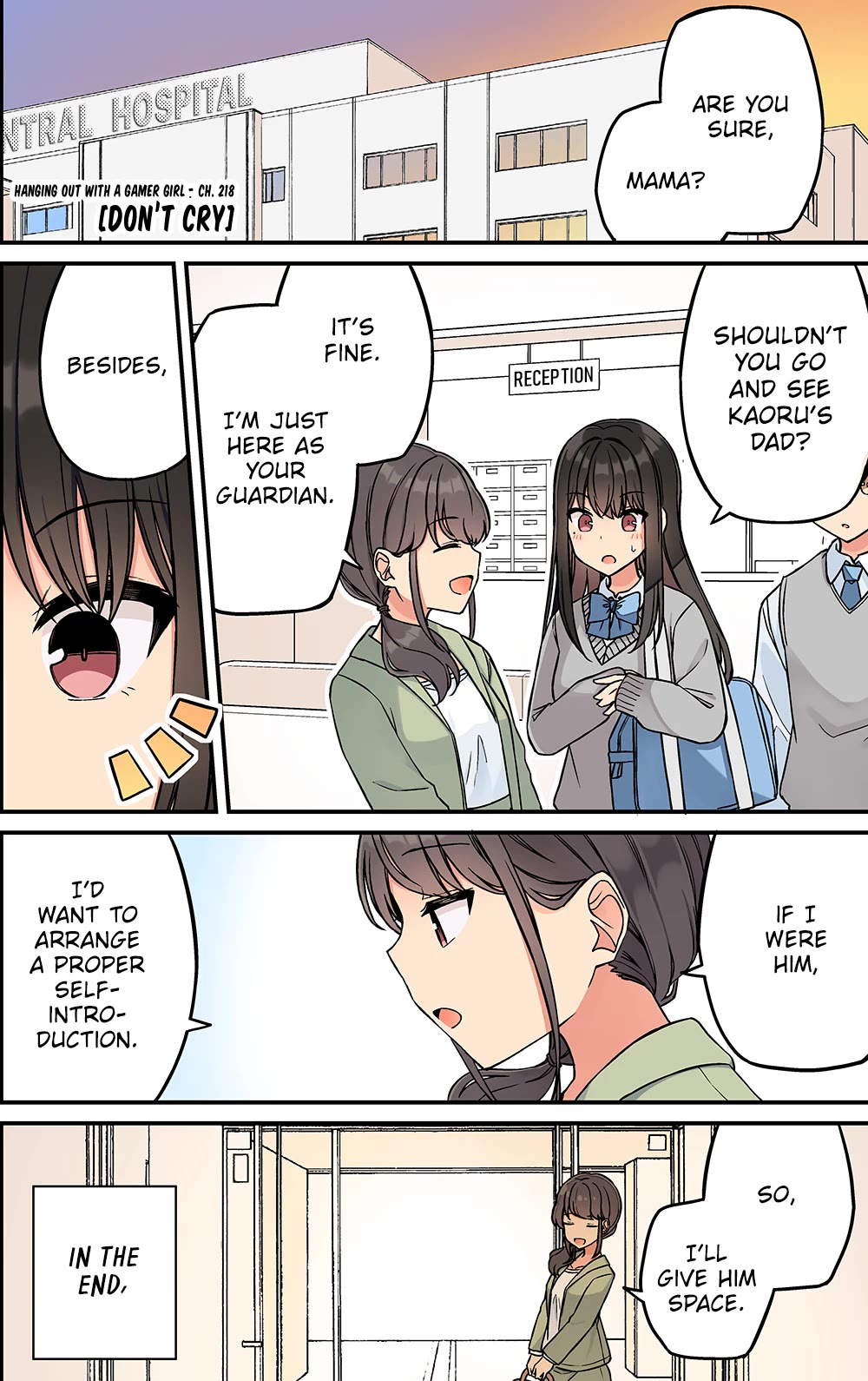Hanging Out With a Gamer Girl Chapter 218 page 1 - Chapter 218: Don't Cry