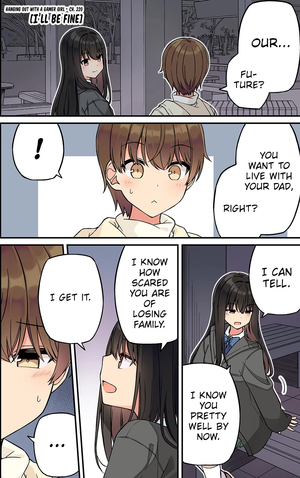 Hanging Out With a Gamer Girl Chapter 220 page 1 - Chapter 220: I'll Be Fine