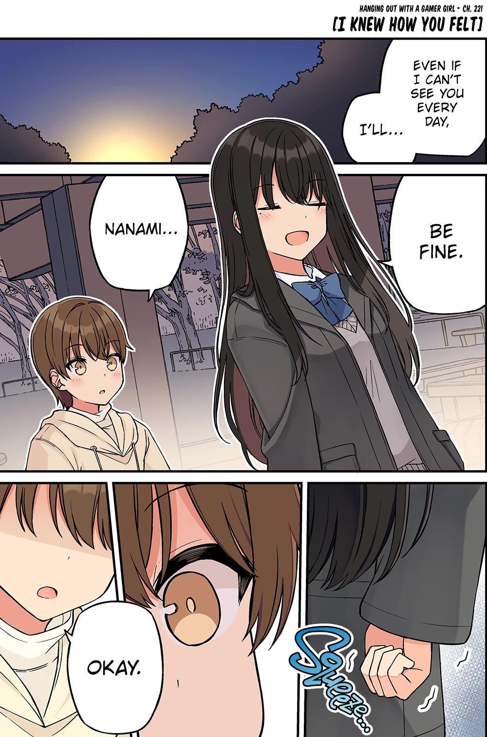 Hanging Out With a Gamer Girl Chapter 221 page 1 - Chapter 221: I Knew How You Felt