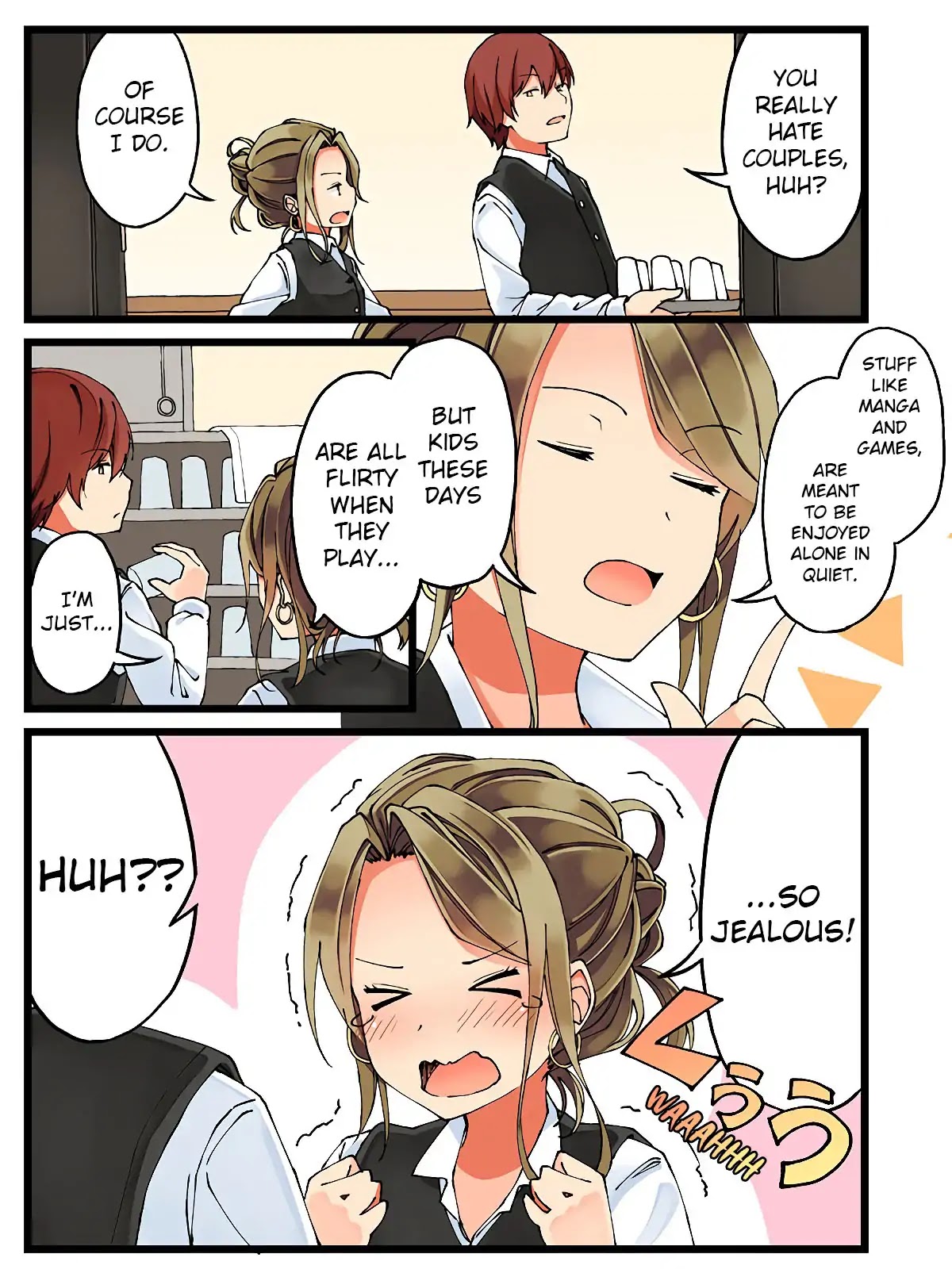 Hanging Out With a Gamer Girl Chapter 23 page 2 - Chapter 23: The story of Shimizu-san, a woman who’s wasted 80% of her twenties watching couples visit net cafes