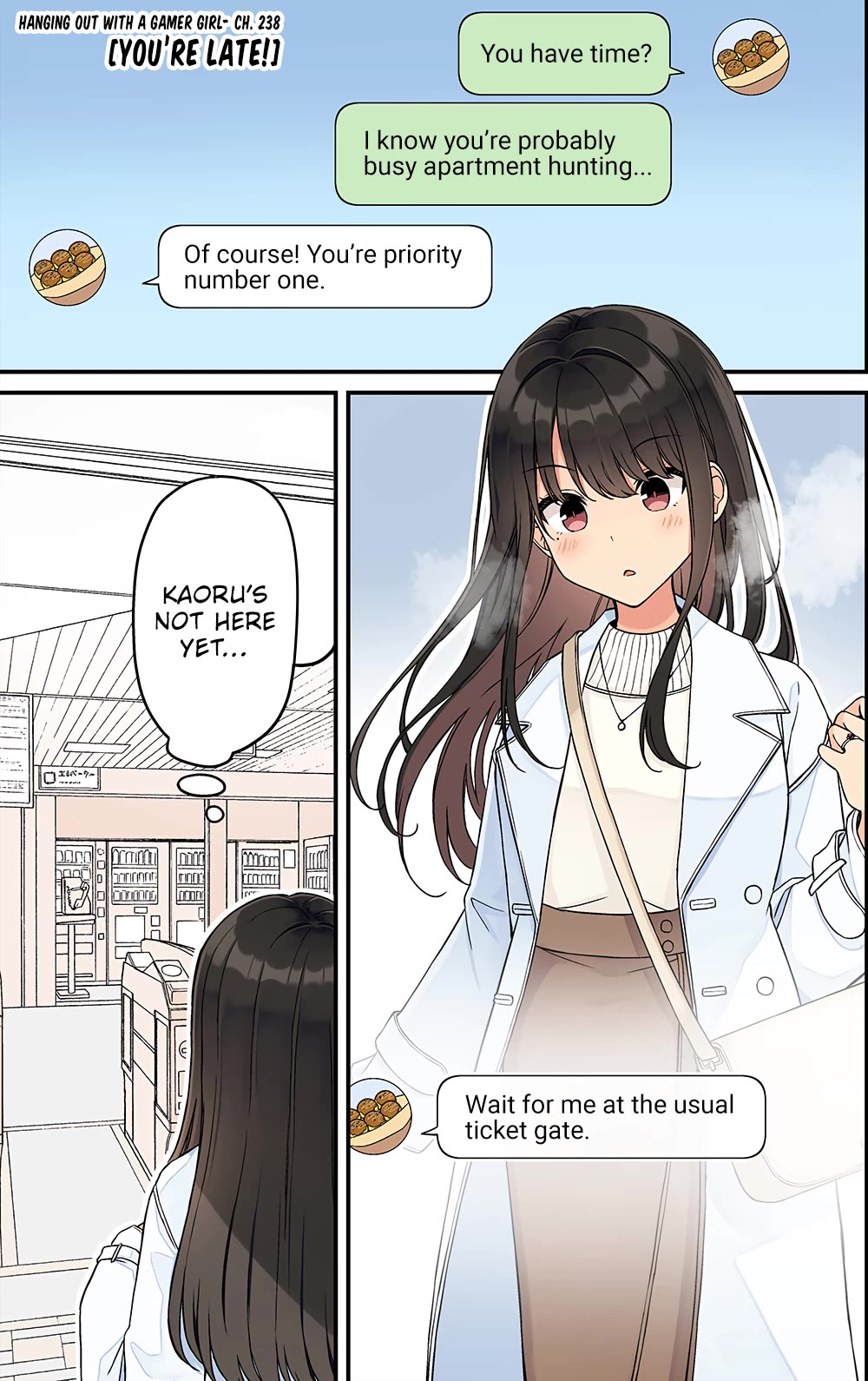 Hanging Out With a Gamer Girl Chapter 238 page 1 - Chapter 238: You're Late!