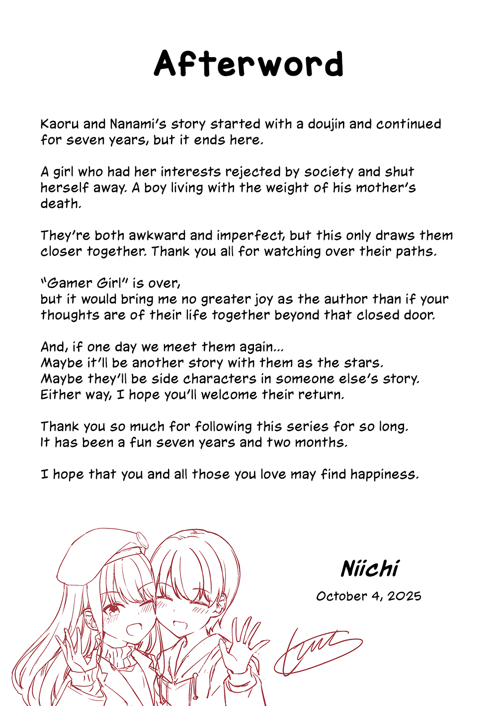 Hanging Out With a Gamer Girl Chapter 239 page 38 - Chapter 239: May You Find Happiness
