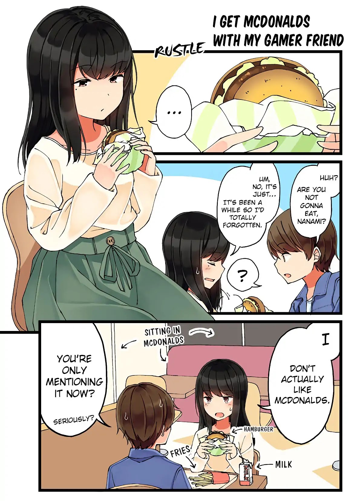 Hanging Out With a Gamer Girl Chapter 24 page 1 - Chapter 24: I get McDonalds with my gamer friend