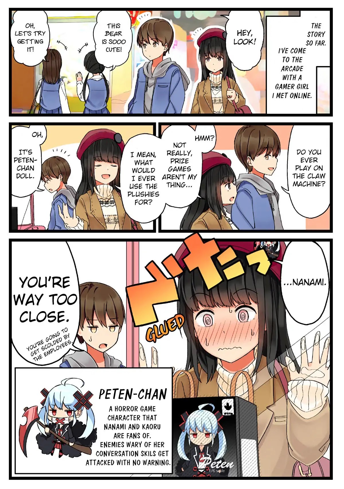 Hanging Out With a Gamer Girl Chapter 3 page 1 - Chapter 3: I Go To The Arcade With My Gamer Friend (2)