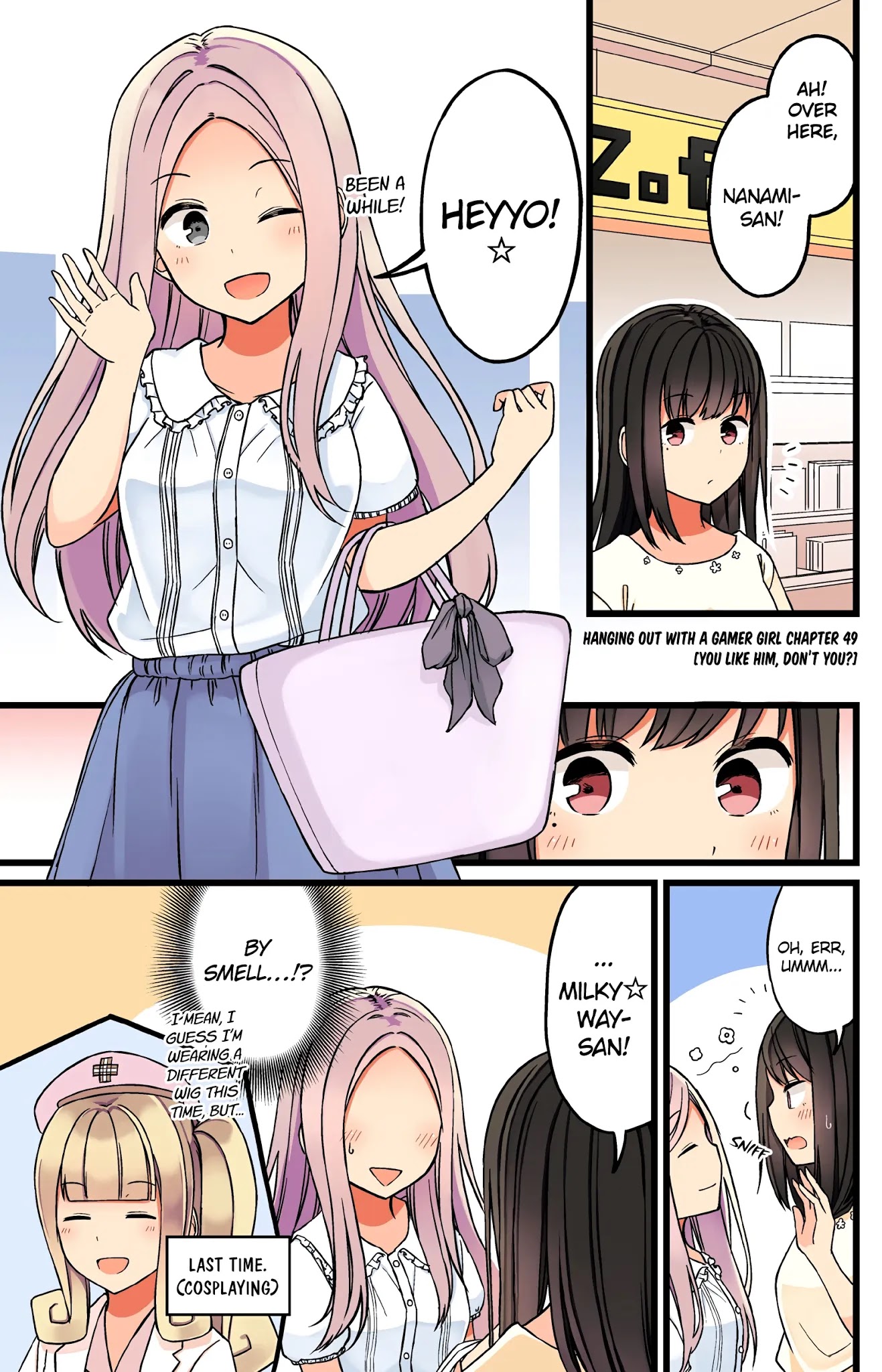 Hanging Out With a Gamer Girl Chapter 49 page 1 - Chapter 49: You Like Him, Don't You?