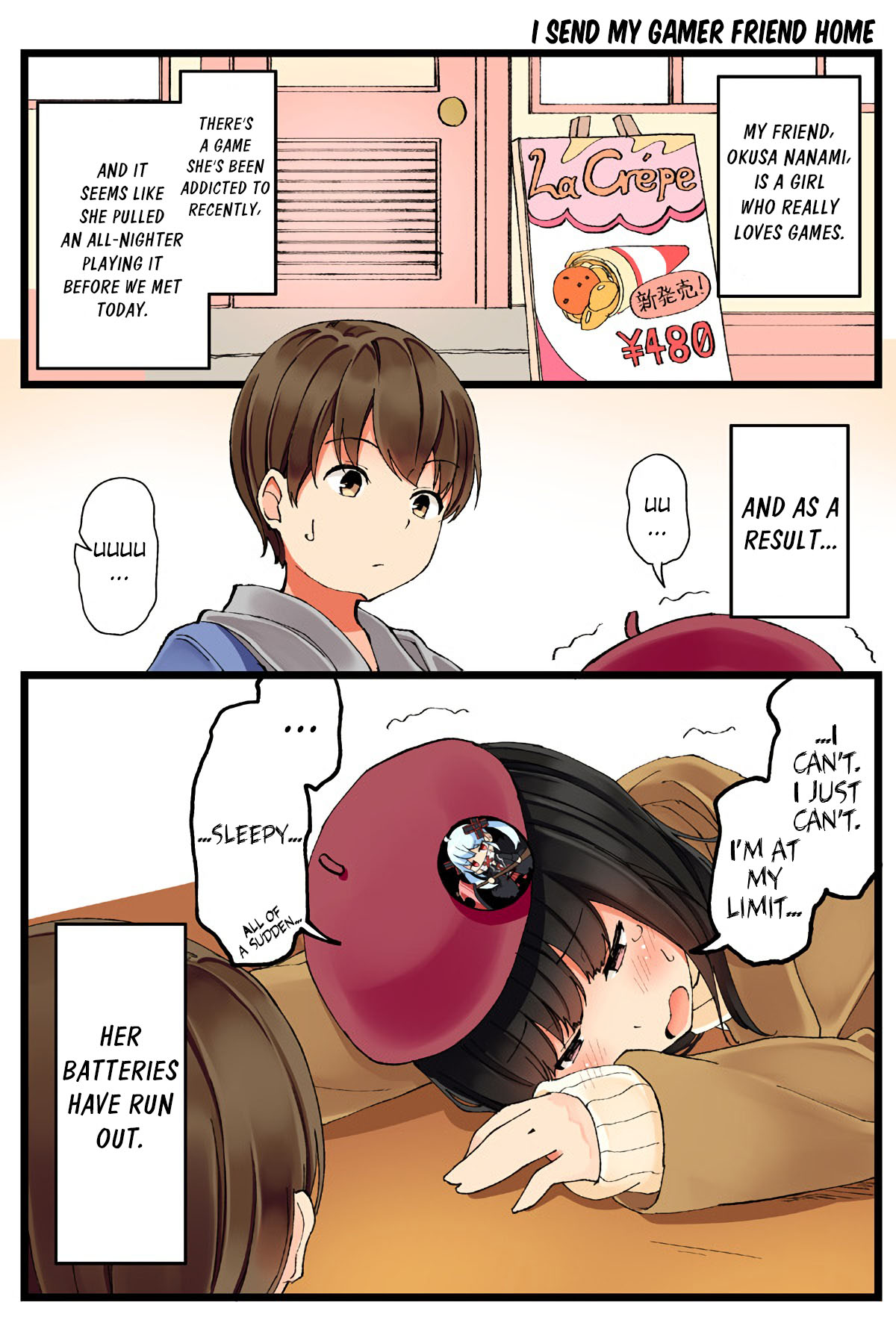 Hanging Out With a Gamer Girl Chapter 5 page 1 - Chapter 5: I Send My Gamer Friend Home (1)