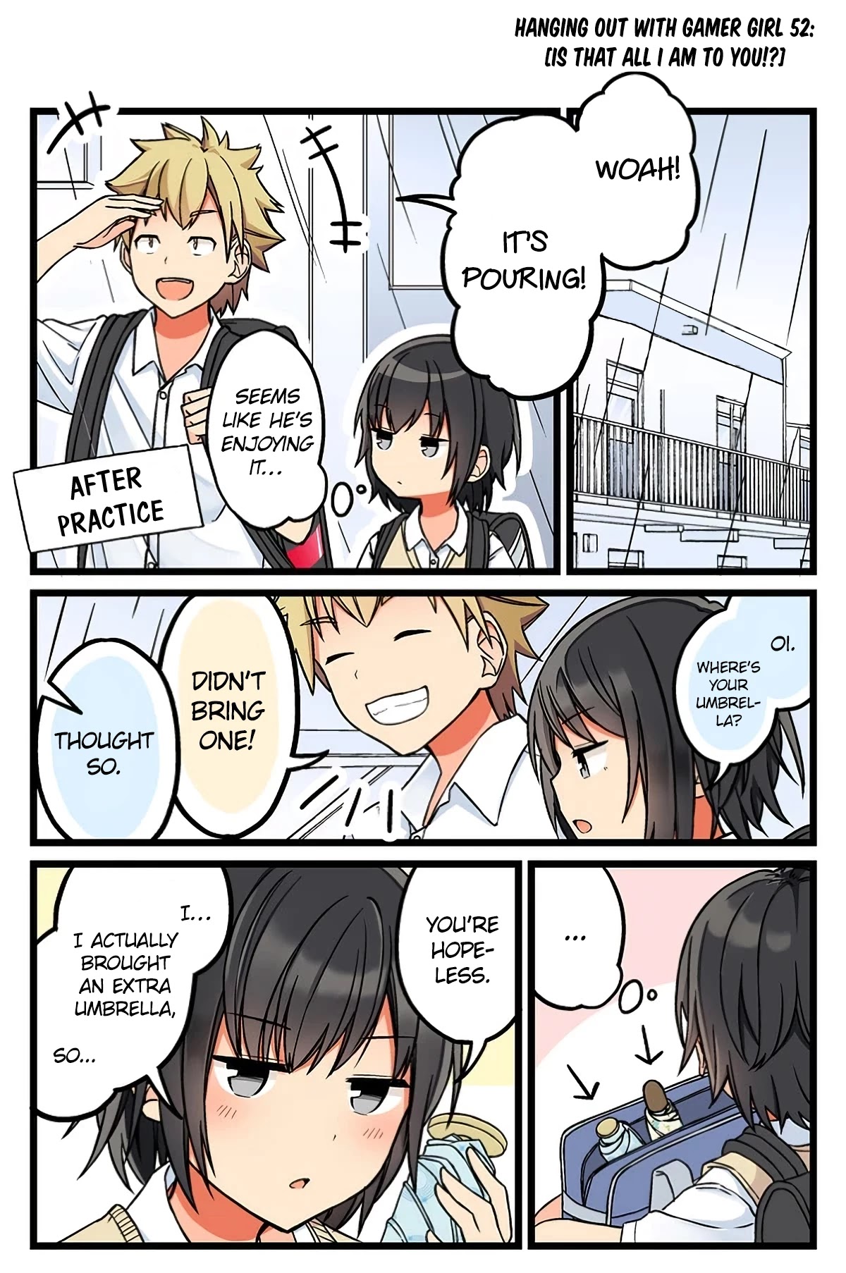 Hanging Out With a Gamer Girl Chapter 52 page 1 - Chapter 52: Is That All I Am to You!?