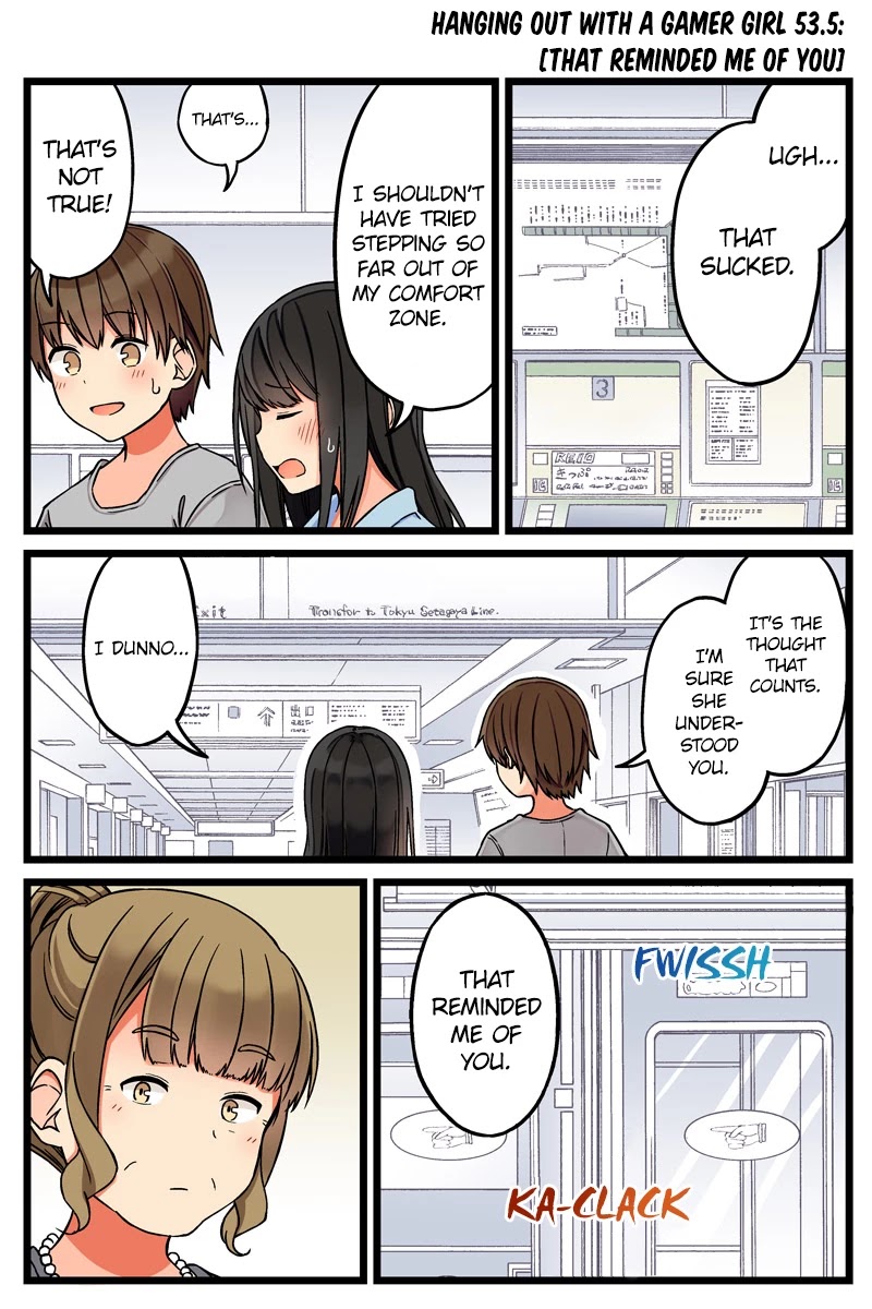 Hanging Out With a Gamer Girl Chapter 53.5 page 1 - Chapter 53.5: That Reminded Me of You