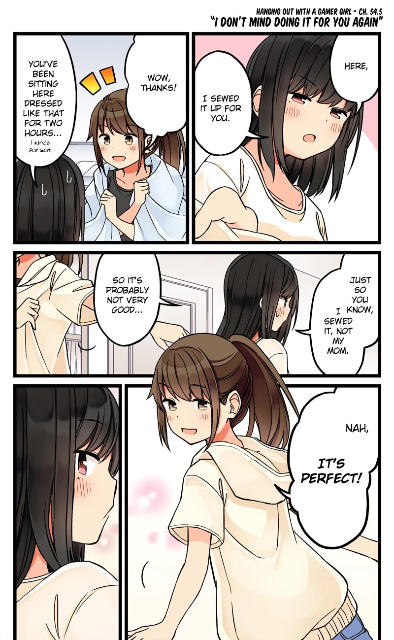 Hanging Out With a Gamer Girl Chapter 54.5 page 1 - Chapter 54.5: I Don't Mind Doing It For You Again