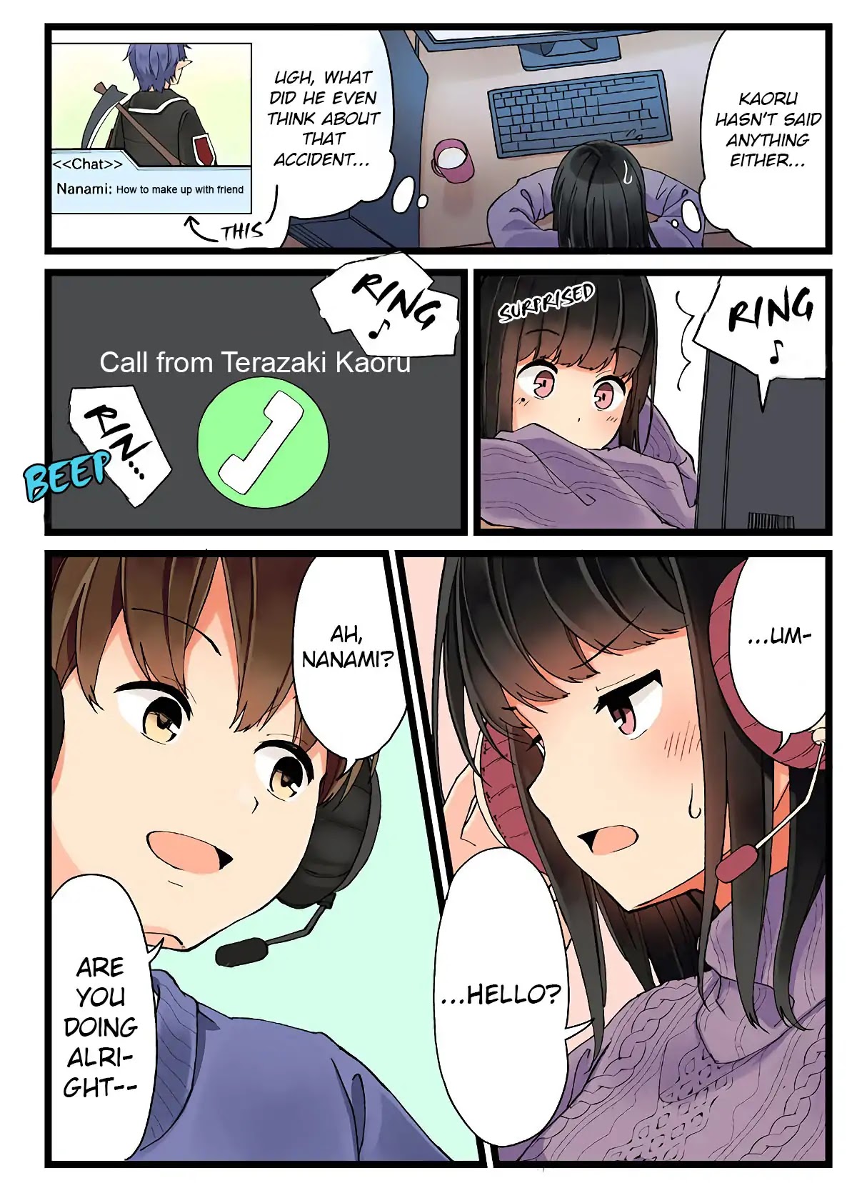 Hanging Out With a Gamer Girl Chapter 8 page 2 - Chapter 8: Voice chatting with my Gamer Friend