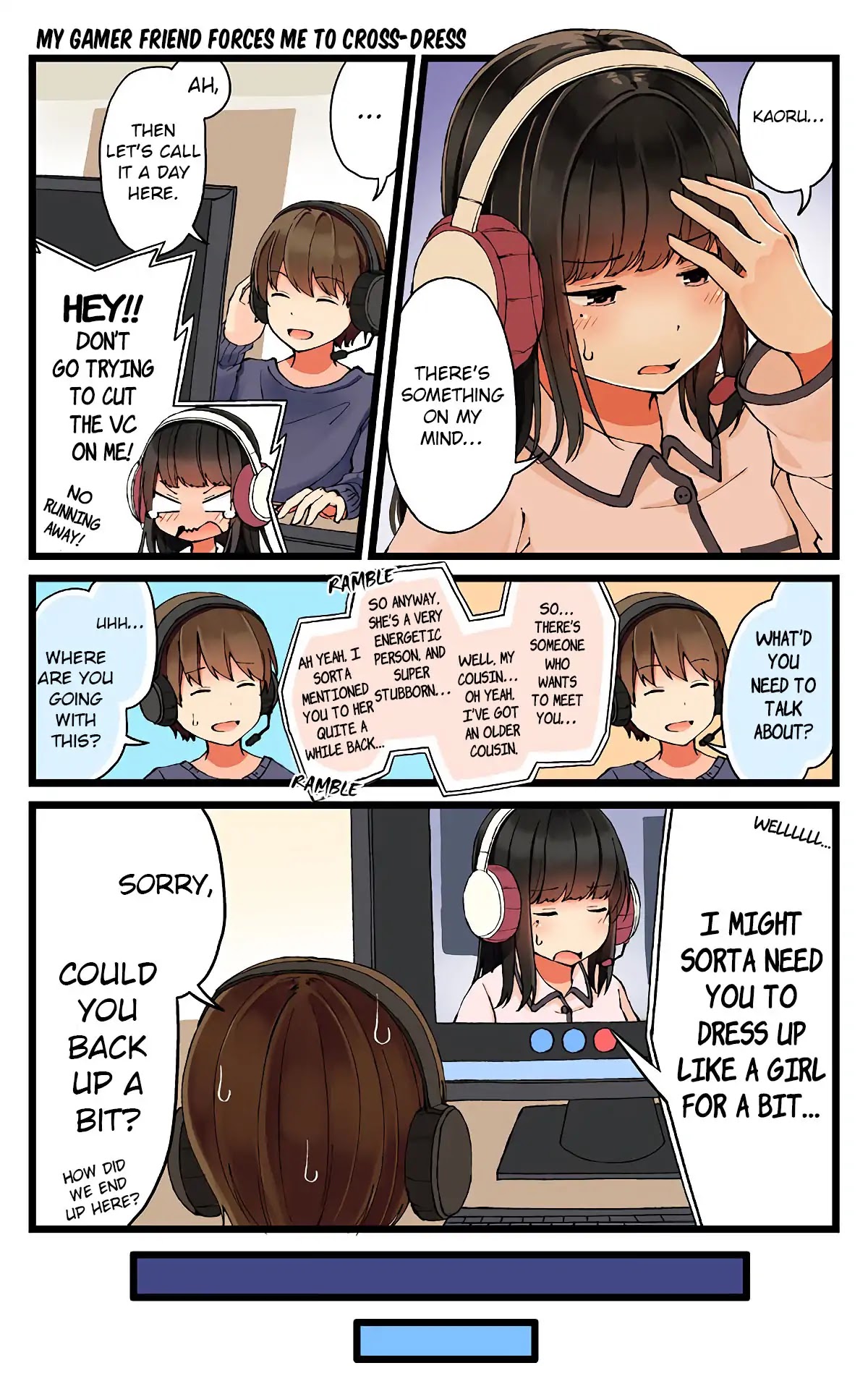 Hanging Out With a Gamer Girl Chapter 9 page 1 - Chapter 9: My gamer friend forces me to cross-dress