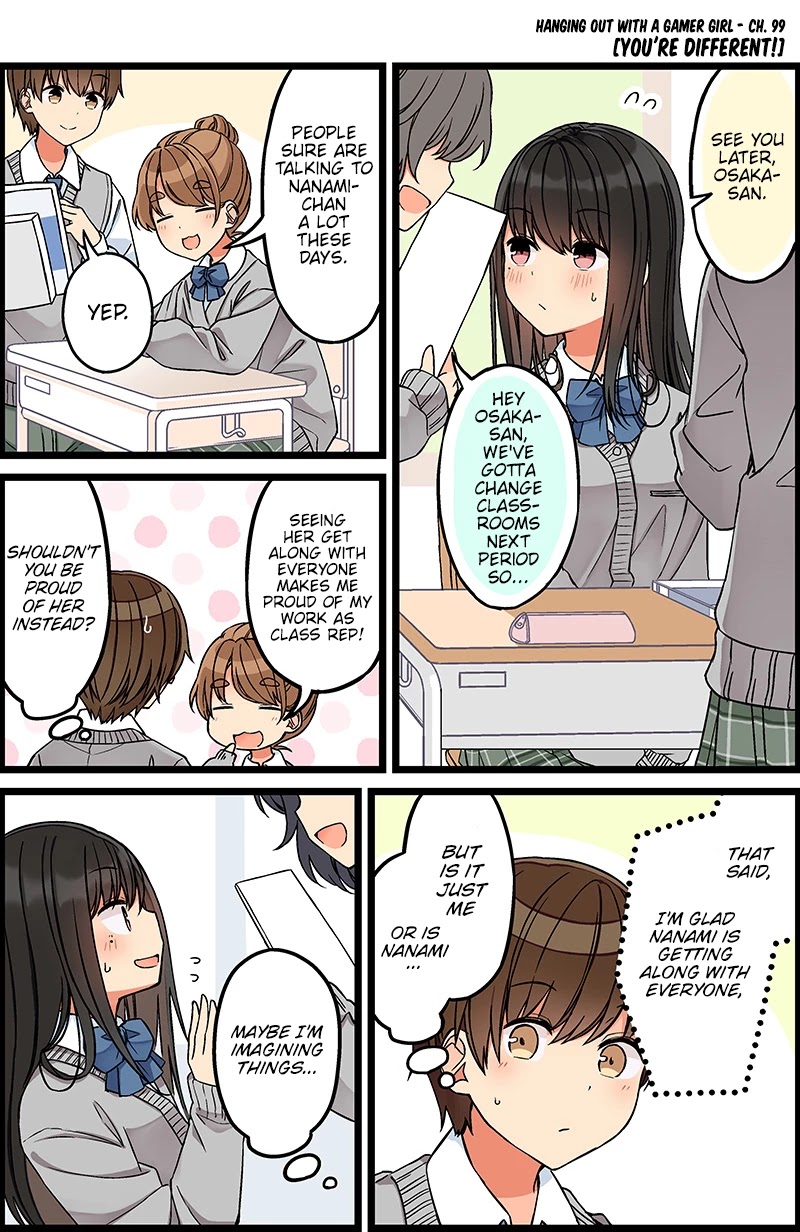 Hanging Out With a Gamer Girl Chapter 99 page 1 - Chapter 99: You're Different!
