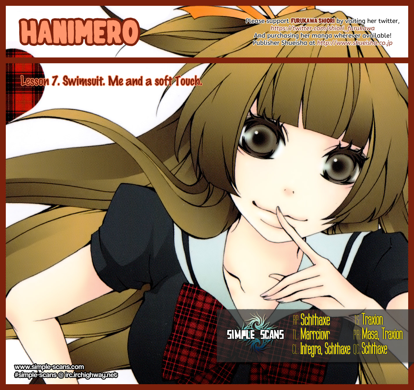 Hanimero. Chapter 7 page 1 - Chapter 7 : Swimsuit, Me and a Soft Touch