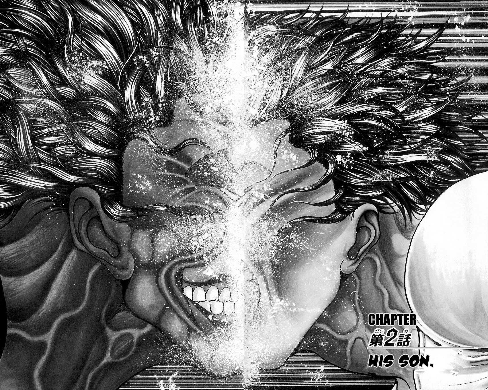 Hanma Baki Chapter 1.2 page 2 - Vol.1 Chapter 2: His Son