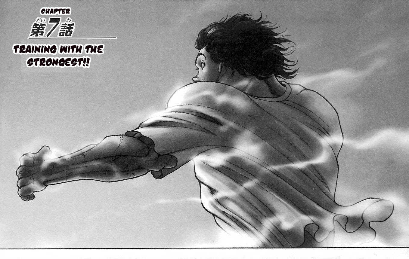 Hanma Baki Chapter 1.7 page 1 - Vol.1 Chapter 7: Training with the Strongest!!