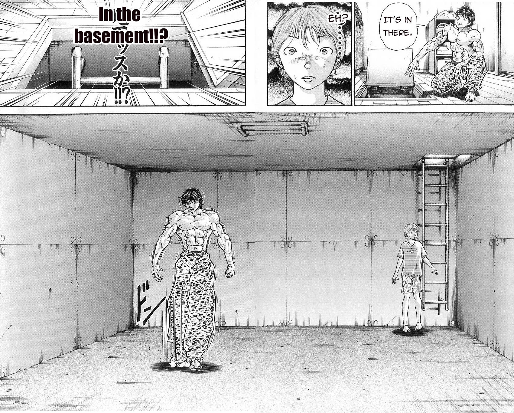 Hanma Baki Chapter 1.7 page 14 - Vol.1 Chapter 7: Training with the Strongest!!