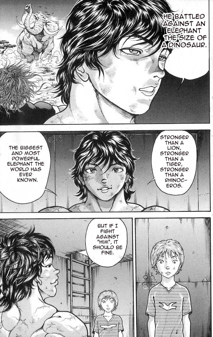Hanma Baki Chapter 1.7 page 16 - Vol.1 Chapter 7: Training with the Strongest!!