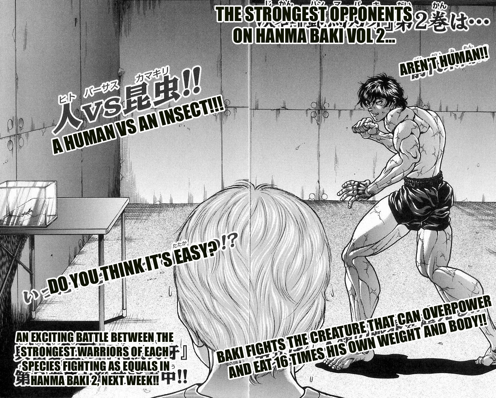 Hanma Baki Chapter 1.7 page 23 - Vol.1 Chapter 7: Training with the Strongest!!
