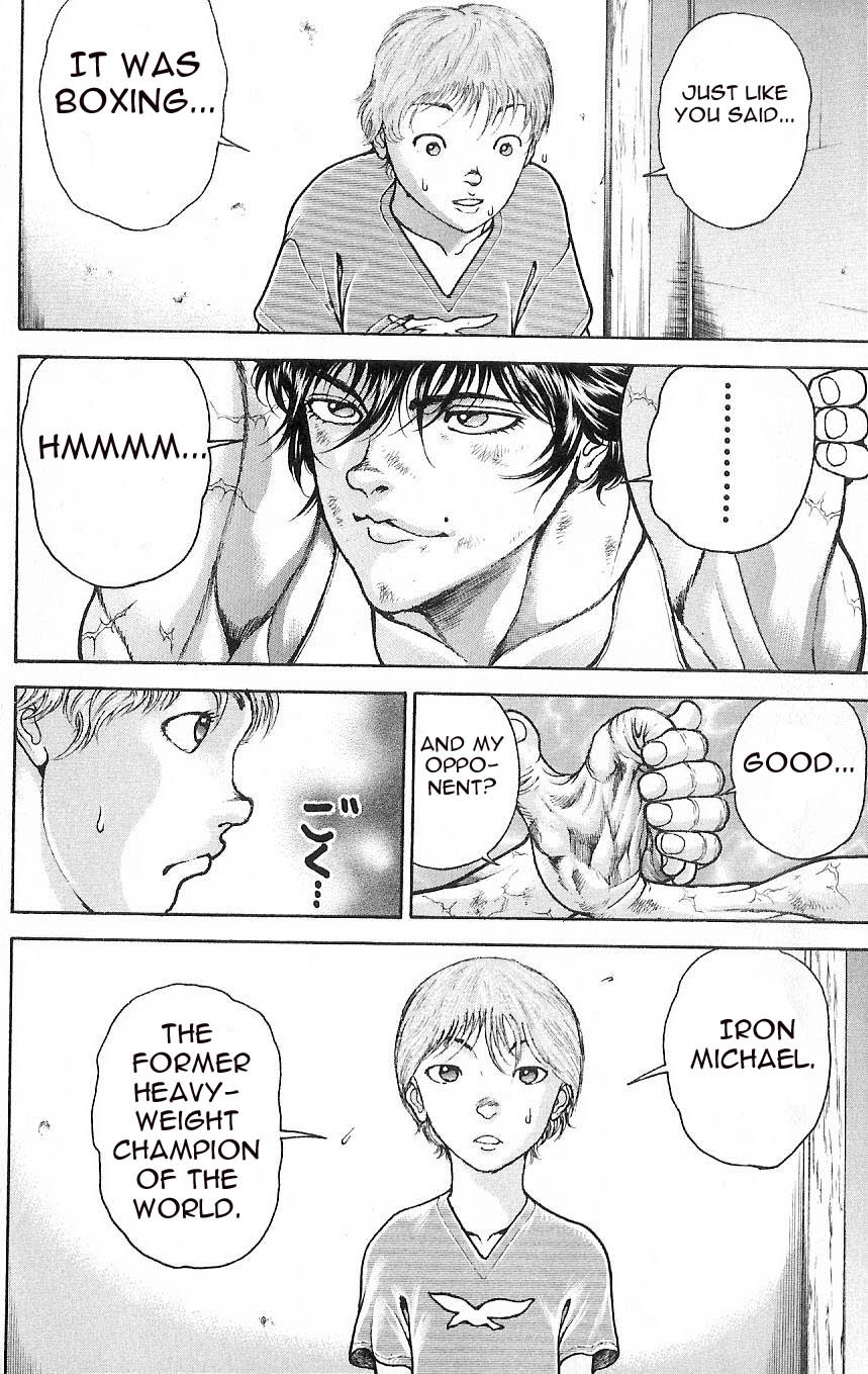 Hanma Baki Chapter 1.7 page 8 - Vol.1 Chapter 7: Training with the Strongest!!