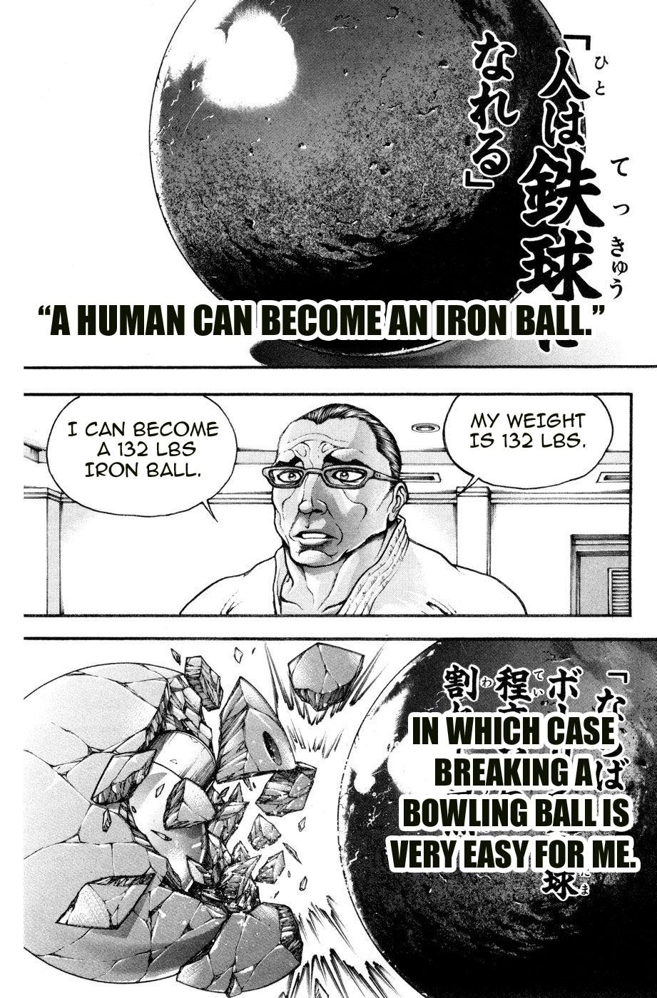 Hanma Baki Chapter 10.72 page 15 - Vol.10 Chapter 72: Miscalculation