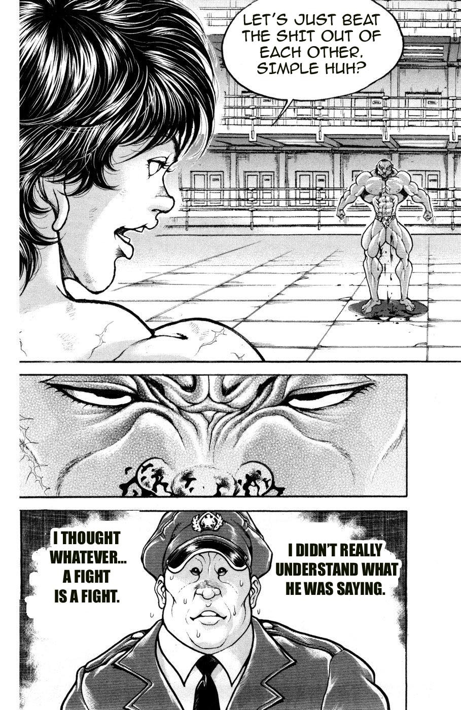 Hanma Baki Chapter 10.74 page 12 - Vol.10 Chapter 74: Over the Muscle