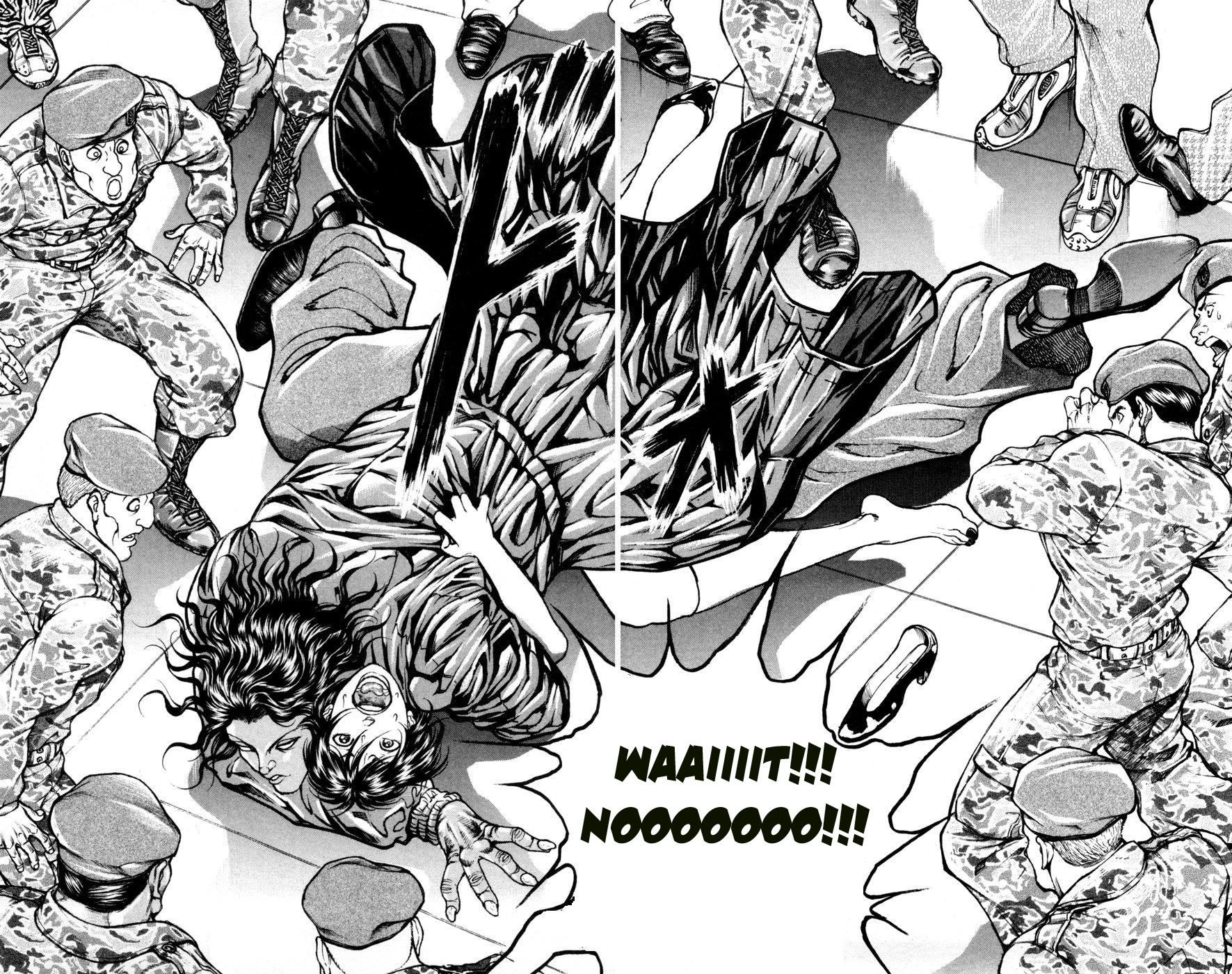 Hanma Baki Chapter 11.80 page 27 - Vol.11 Chapter 80: Start of the Chaos