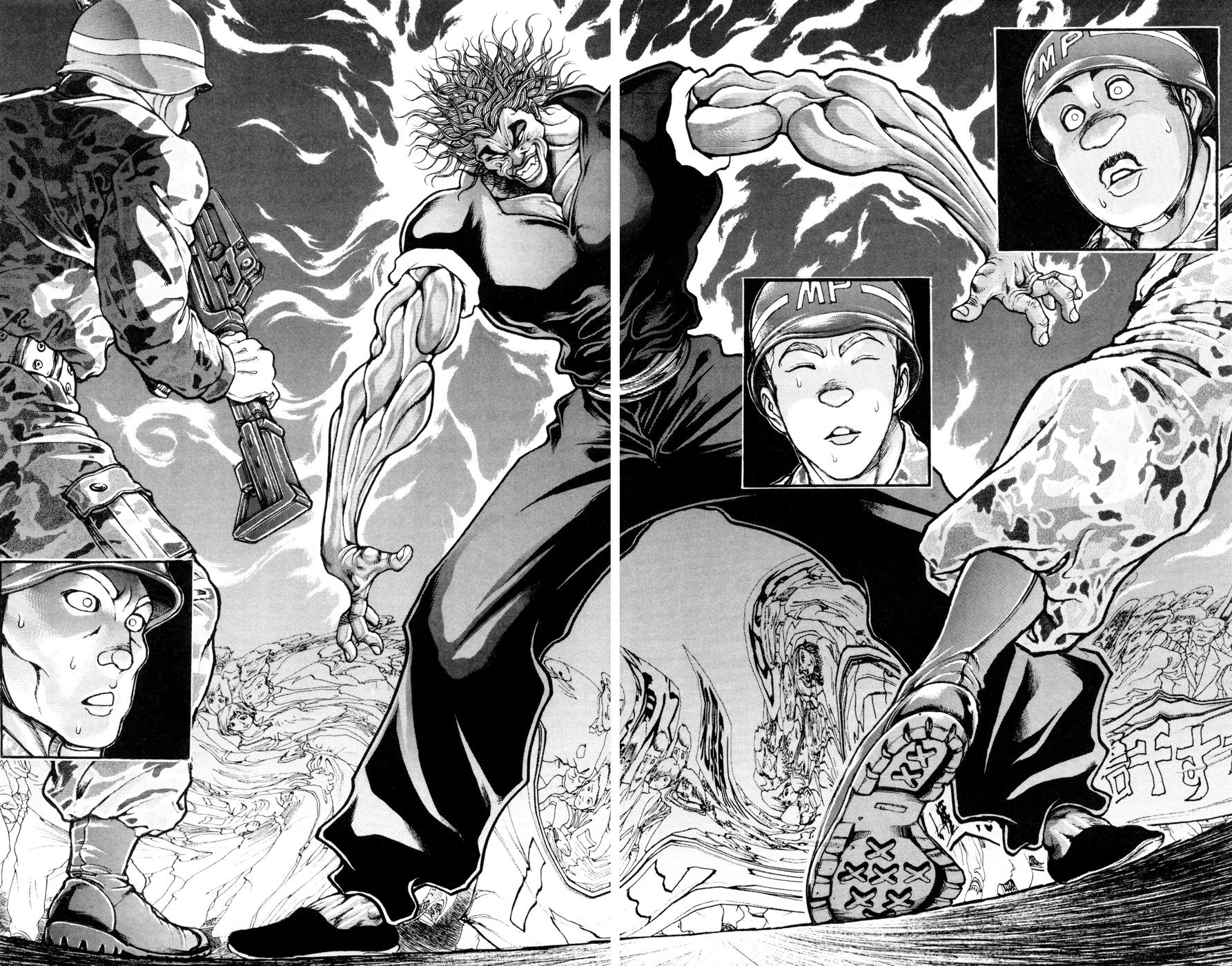 Hanma Baki Chapter 11.82 page 18 - Vol.11 Chapter 82: Movement