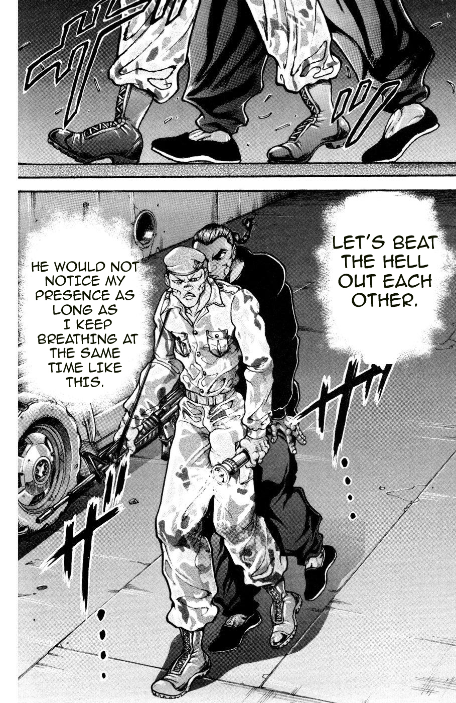 Hanma Baki Vol.11 Chapter 83 page 12 - Vol.11 Chapter 83: The Order from the President