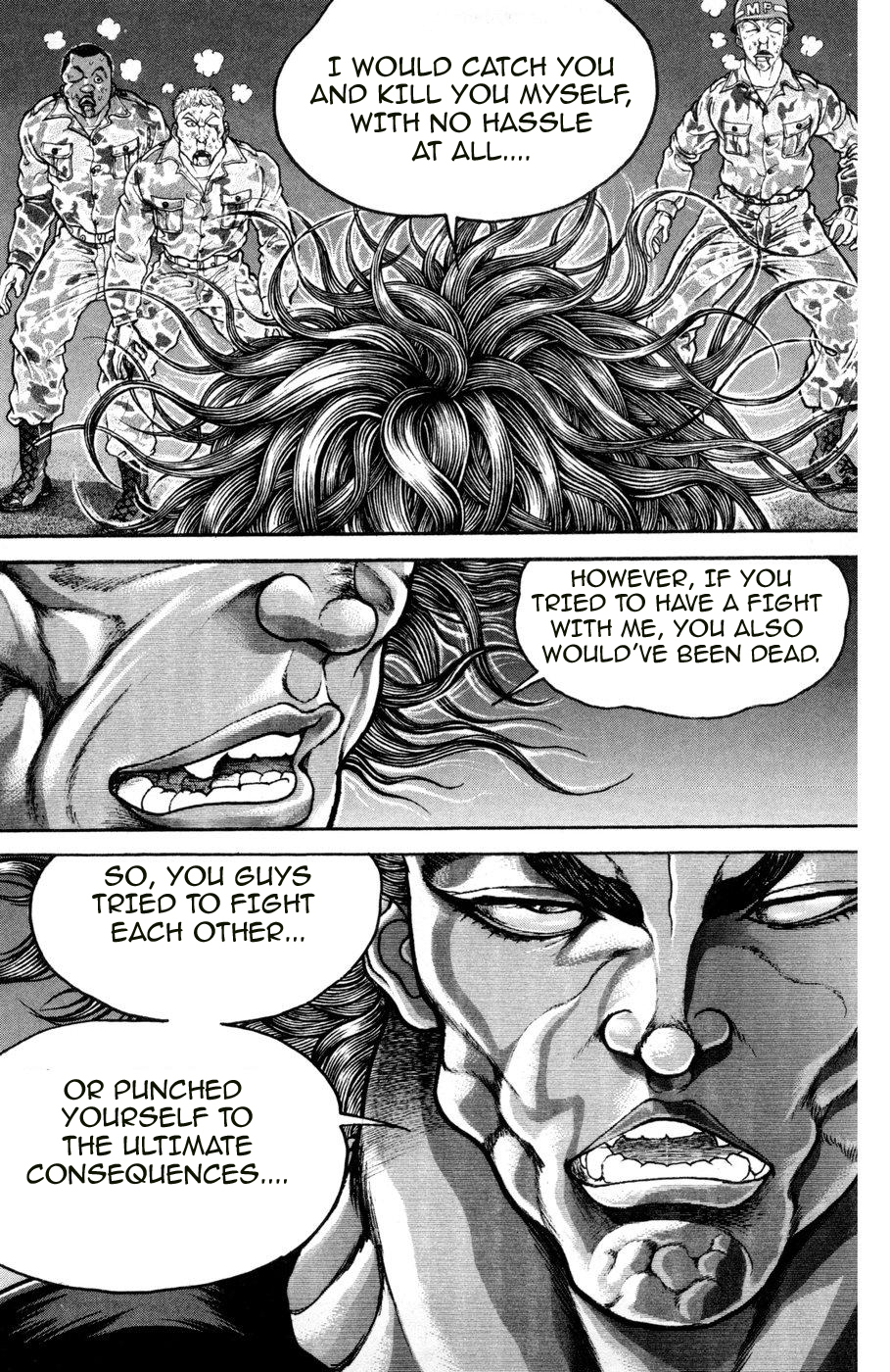 Hanma Baki Vol.11 Chapter 83 page 7 - Vol.11 Chapter 83: The Order from the President