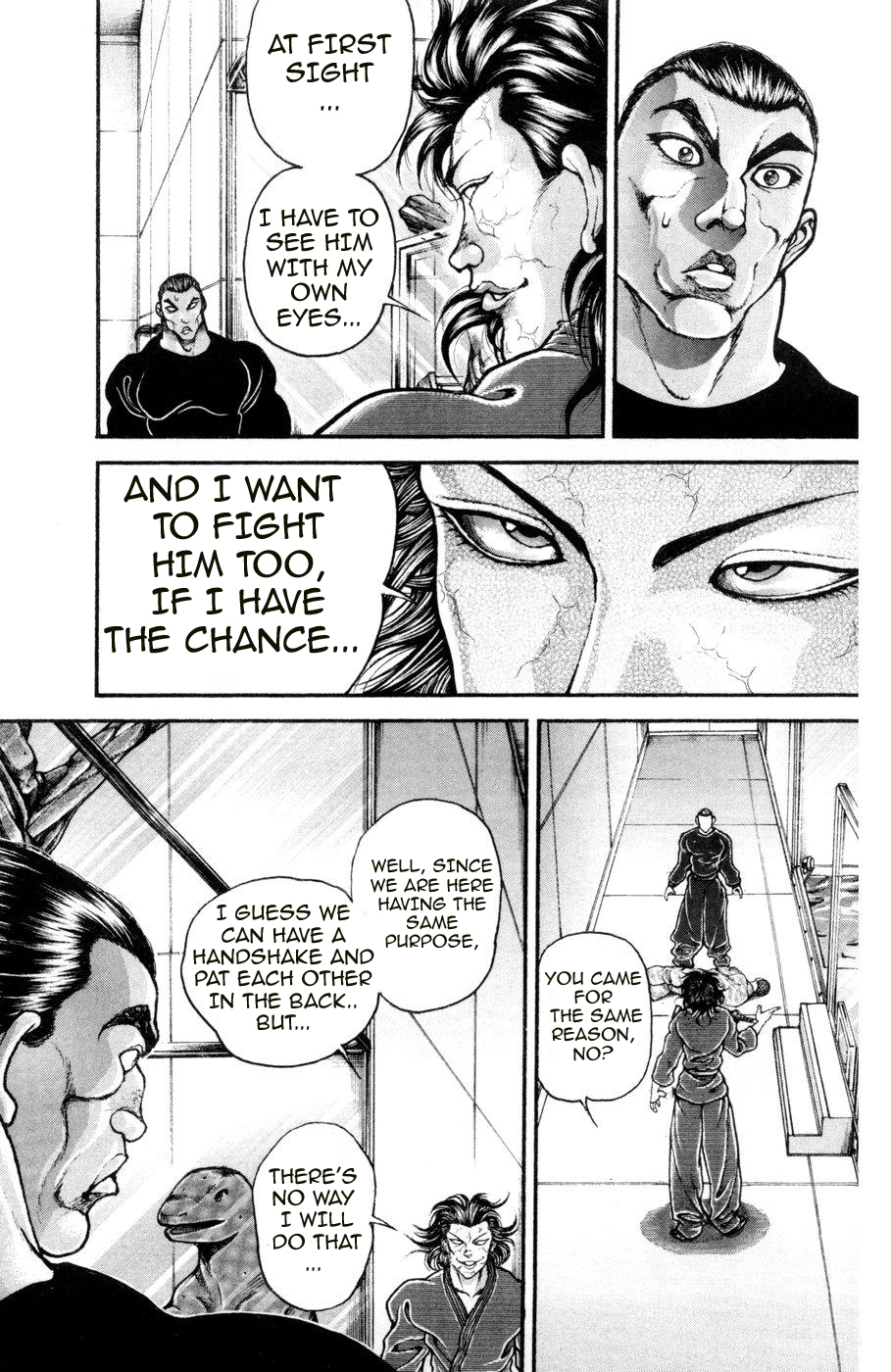 Hanma Baki Chapter 11.84 page 13 - Vol.11 Chapter 84: The Same School