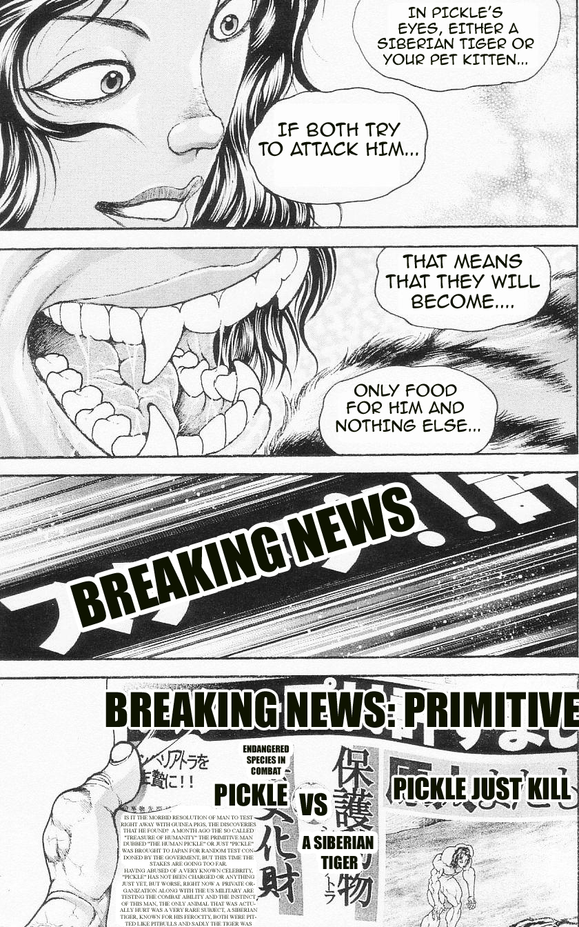 Hanma Baki Chapter 12.91 page 15 - Vol.12 Chapter 91: Jest