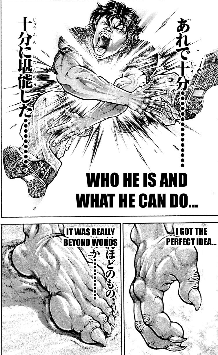 Hanma Baki Chapter 15.116 page 12 - Vol.15 Chapter 116: Self Control