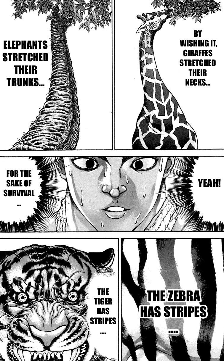 Hanma Baki Chapter 15.120 page 14 - Vol.15 Chapter 120: The Thirst for Survival