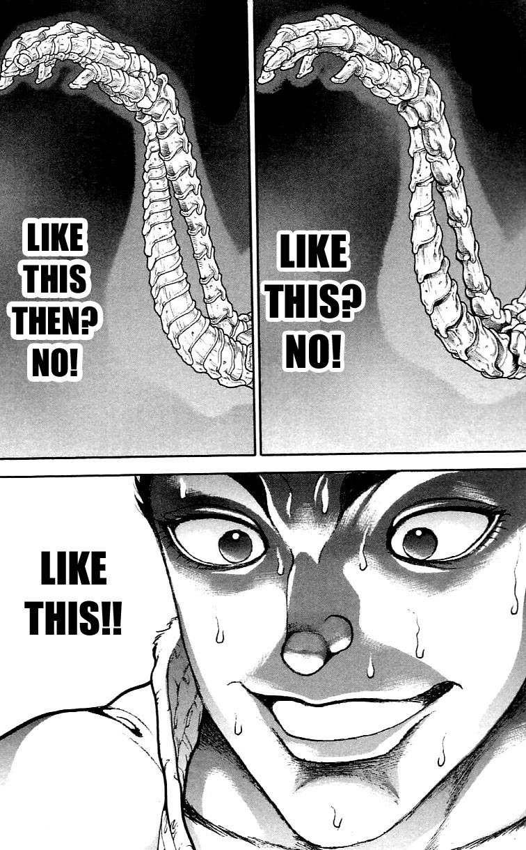 Hanma Baki Chapter 15.120 page 18 - Vol.15 Chapter 120: The Thirst for Survival